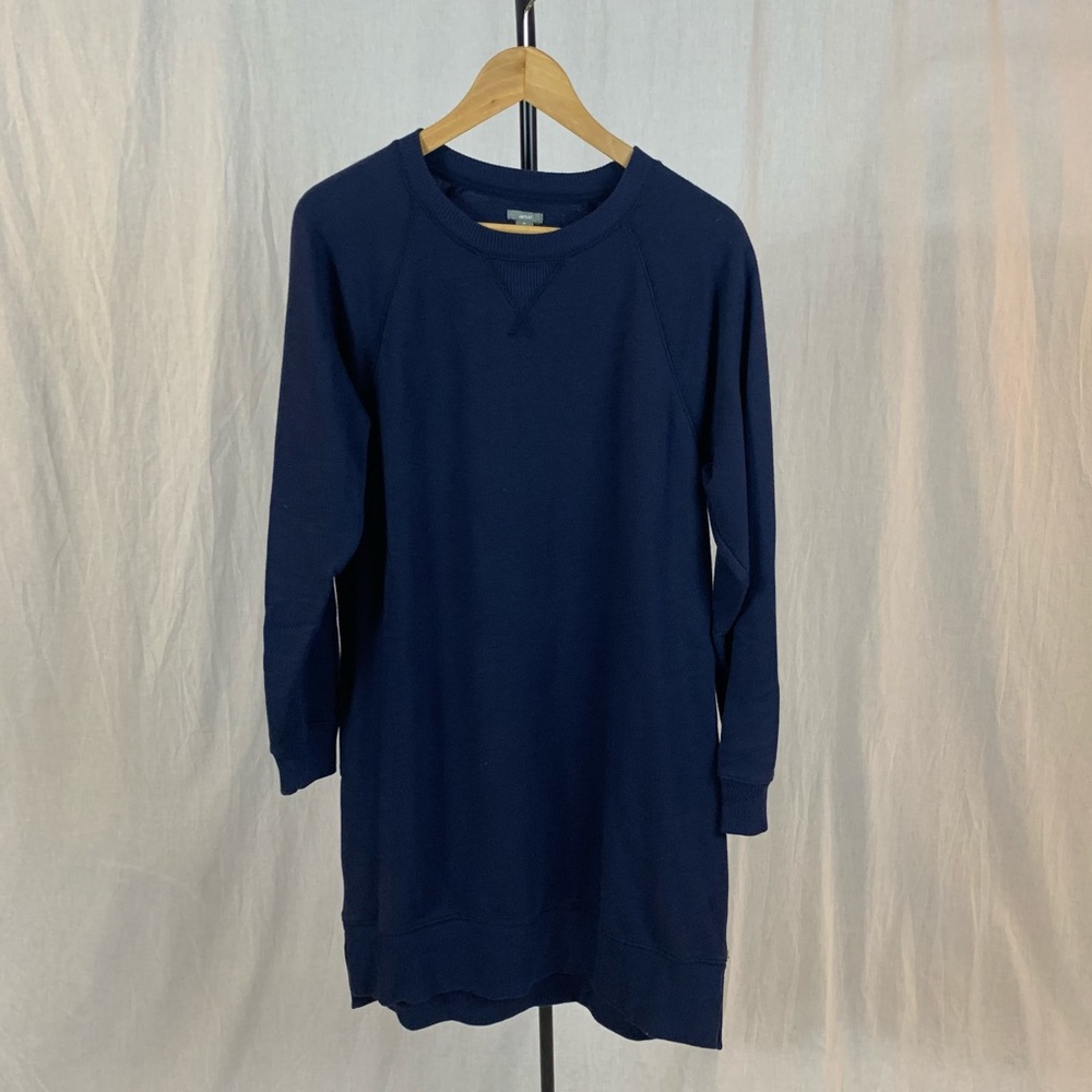 Navy sweatshirt dress